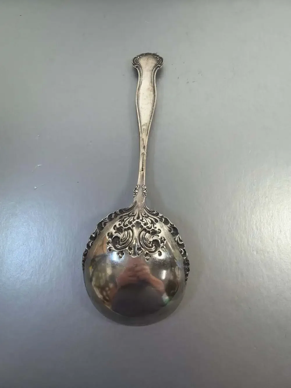 1847 Rogers Bros Avon Pattern‎ Silverplate Berry Serving Spoon 9